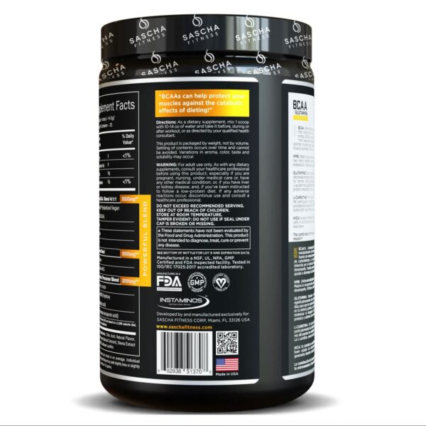 BCAA Sascha Fitness: Mango Coco - Imagen 2